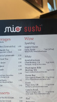 Mio Sushi menu