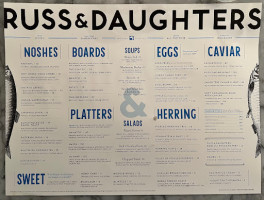 Russ & Daughters Cafe menu