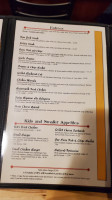 The Oasis Grill menu