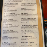 The Oasis Grill menu