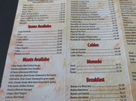 Taqueria Manteca Mexican Grill menu