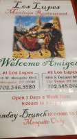 Los Lupes 2 Mexican menu