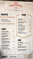 The Lighthouse Cafe menu