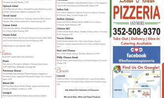 Bella Nonna Pizzeria More menu