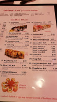 Senro Sushi menu