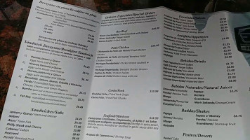 El Cerro menu