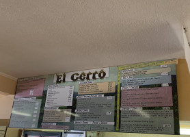 El Cerro menu