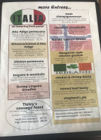 Tizley's Europub menu