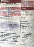 Tizley's Europub menu