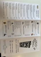 Dino's Grill menu