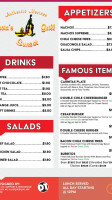 Garcias Sunset Grill menu