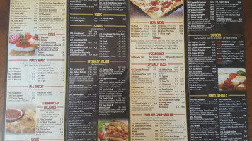 Pino's Pizza menu