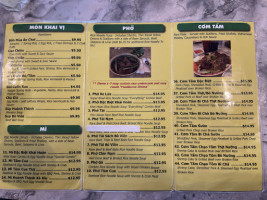 Khai Hoan menu