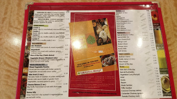 Saravanaa Bhavan menu