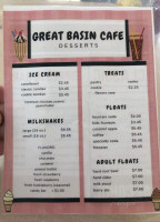 Great Basin Cafe menu