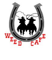 Weed Cafe Sign inside