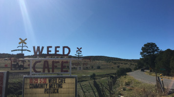 Weed Cafe Sign inside