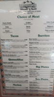 La Montana Y Taqueria menu