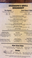 Grandpa's Grill menu