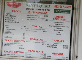 Sofy's Taqueria (food Truck) inside