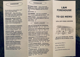 L M Firehouse menu