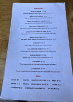 Pastis menu