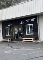 Hatchet Coffee outside
