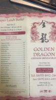 Golden Dragon menu