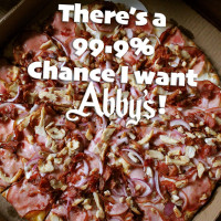 Abby's Legendary Pizza food