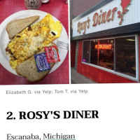 Rosy's Diner food