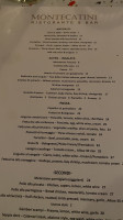 Montecatini menu