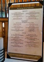 Castle In The Clouds menu