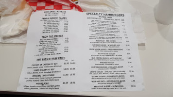 Willies Famous Burger Fries menu