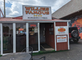 Willies Famous Burger Fries inside