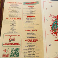 Ajo Al's Mexican Cafe menu