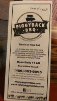 Piggyback Barbeque food