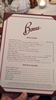 Bones menu