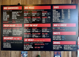 Mission St. Bbq menu