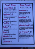 Q'ero menu