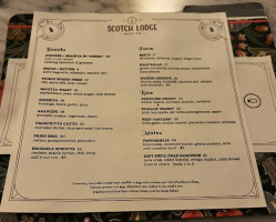 Scotch Lodge menu