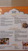 Maple Indian Cuisine menu