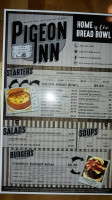 White Pigeon Inn menu