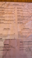 Sinju Sushi menu