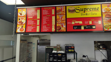 Supreme Burger Grill menu