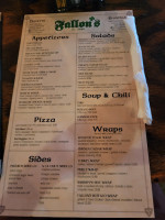 Fallon's Grill menu