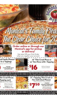 Monical's Pizza Of West Lafayette menu