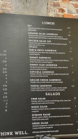 The Inkwell Bakery Cafe menu