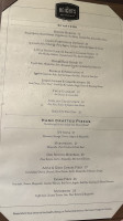 The Heights Restaurant And H Bar menu