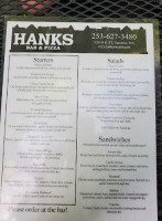 Hank's And Pizza inside