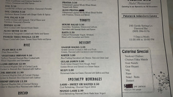 New Aashiyana-halal Tandoori menu